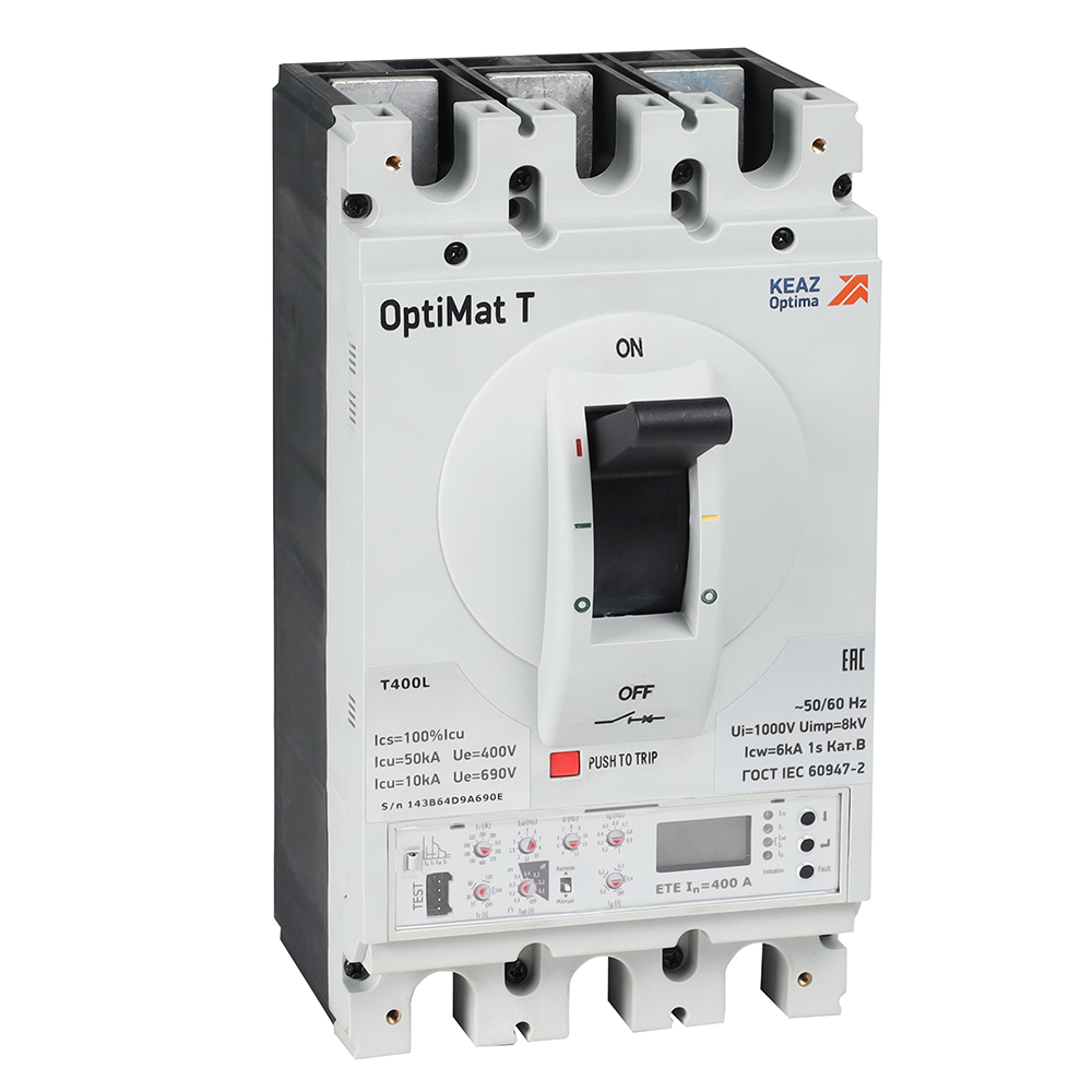 КЭАЗ Выключатель автоматический для защиты двигателя OptiMat T630L ETE-M 630A 3P. фото