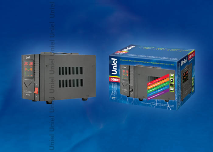 Uniel 1Ф стабилизатор RS-1/5000 5кВА, Uвх=140-260 В, Uвых=211-229 В фото