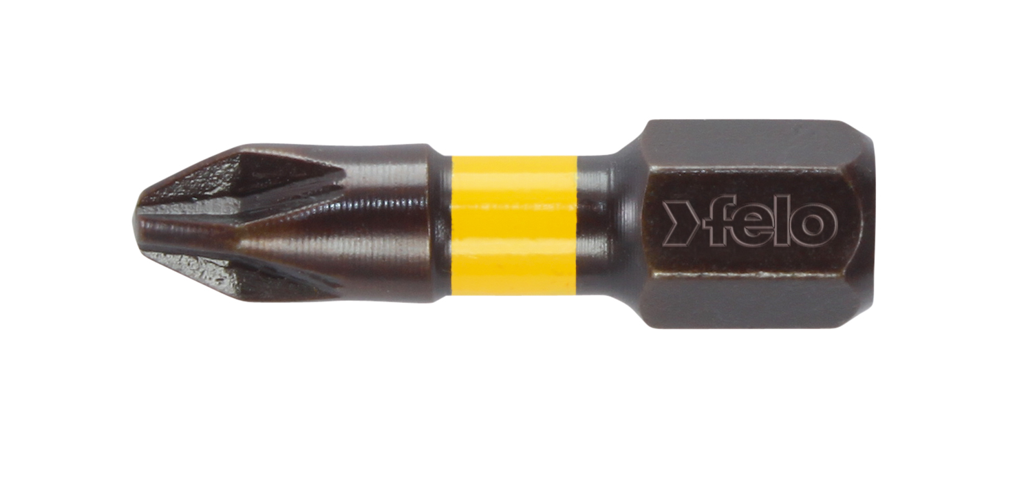 Felo Бита крестовая ударная серия Impact PZ 1X25, 5 шт 02101040 фото
