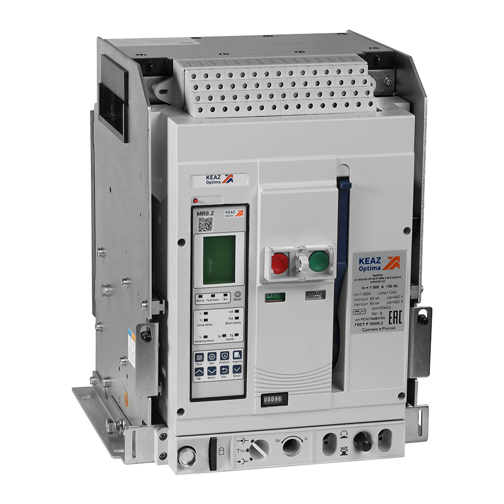 КЭАЗ Выключатель автоматический OptiMat A-800-S1-3P-50-D-MR8.2-B-C2200-M2-P05-S2-06. фото
