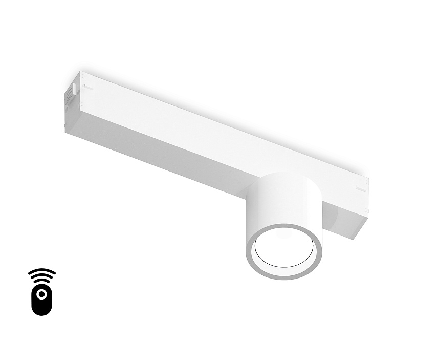 Ambrella Светильник светодиодный диммируемый для шинопровода Magnetic 220V GL1241 WH белый IP20 7W 3000K-6400K 24° D75*85 (Без ПДУ) фото
