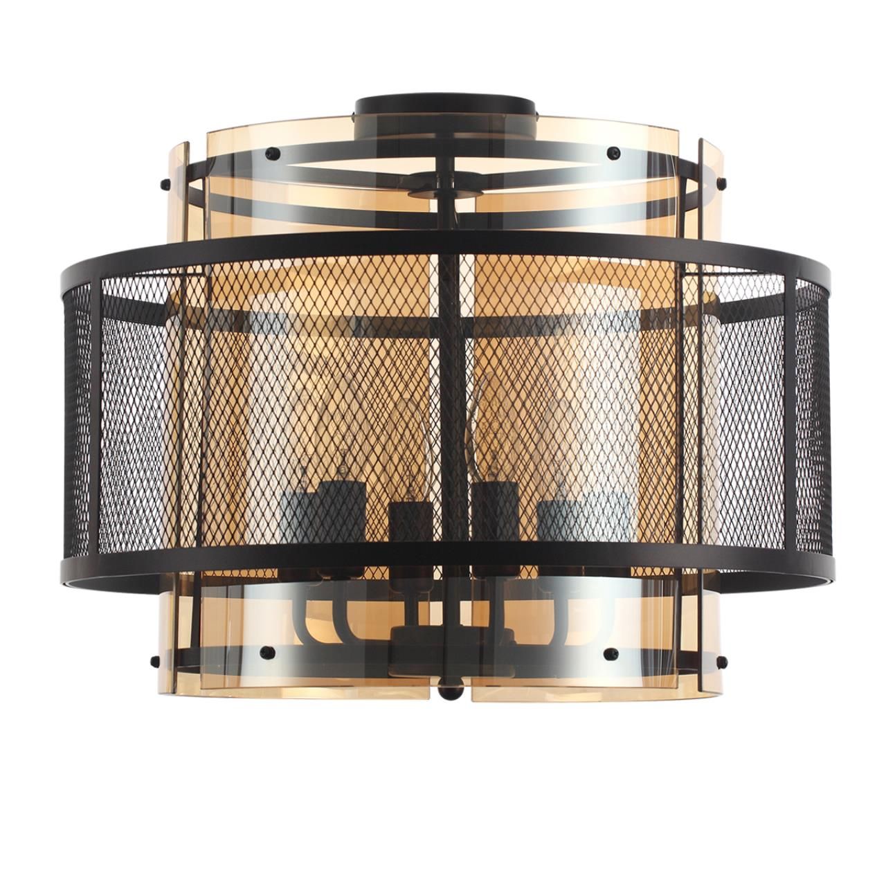 Lumion 8007/6C MODERNI LN24 черный/черный, золотой металл/металл, стекло Люстра потолочная Е14 6*40W 220V Zarina фото