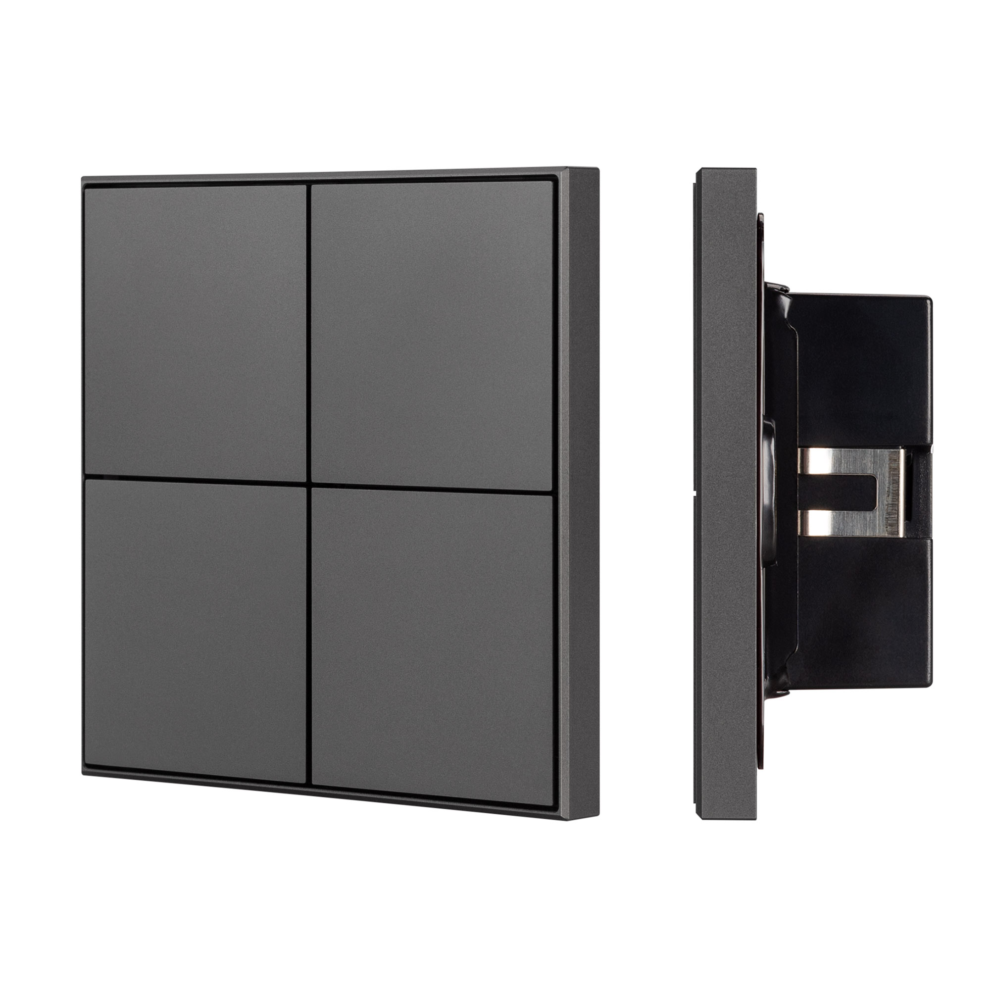 Arlight INTELLIGENT ARLIGHT Кнопочная панель KNX-304-23-IN Black (BUS, Frame) (IARL, IP20 Металл, 2 года) фото