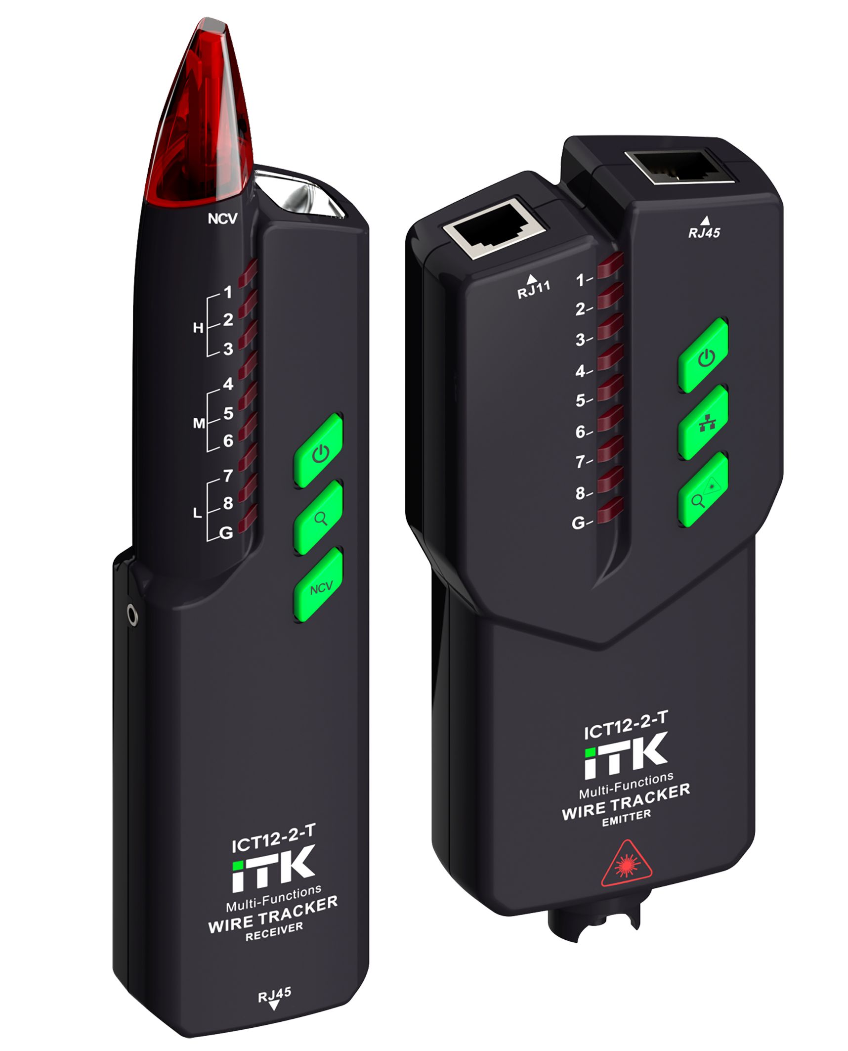 IEK ITK Тестер для LAN-кабеля многофункц. (RJ45 RJ11 VFL) фото