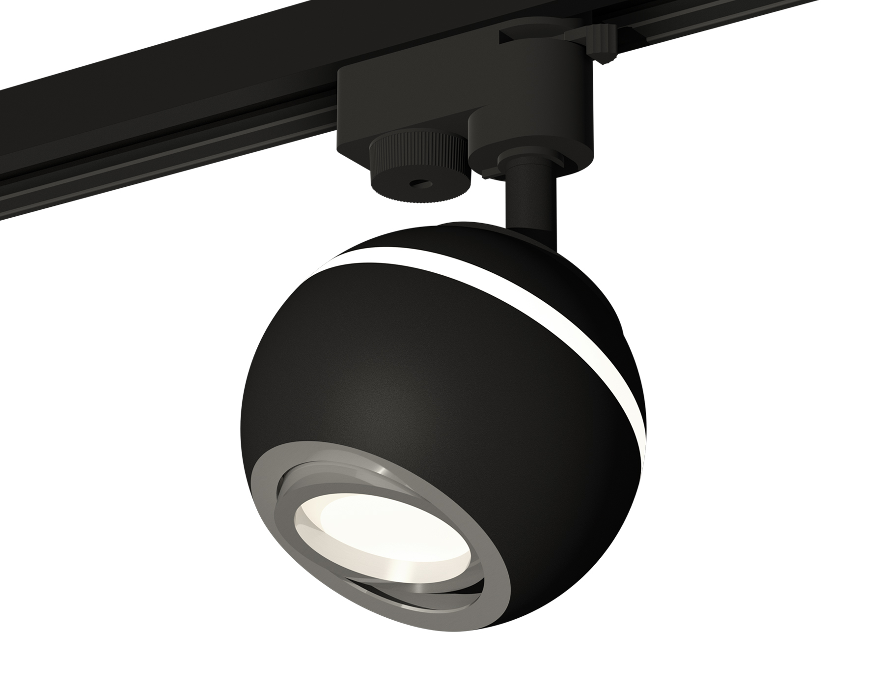Ambrella Комплект трекового светильника XT1102022 SBK/PSL черный песок/серебро полированное MR16 GU5.3 LED 3W 4200K (A2521, C1102, N7003) фото