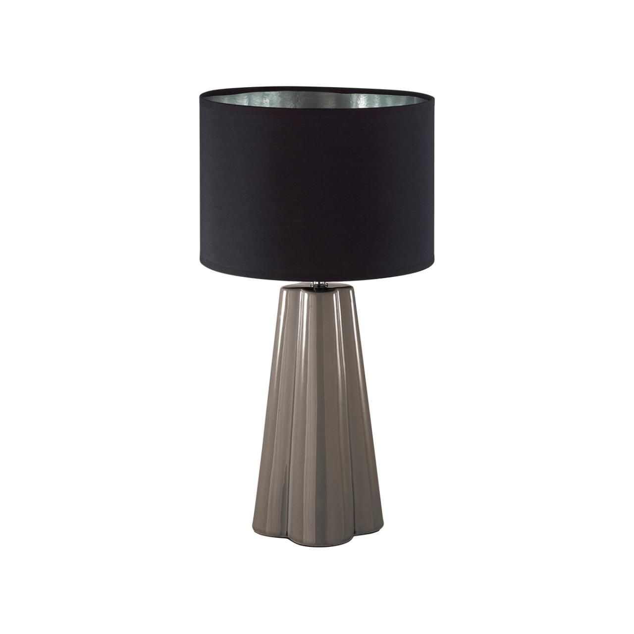 Lumion 8125/1T COMFI LN25 376 черный/серый, керамика/текстиль Настольная лампа E27 1*60W 220V HINAMI фото