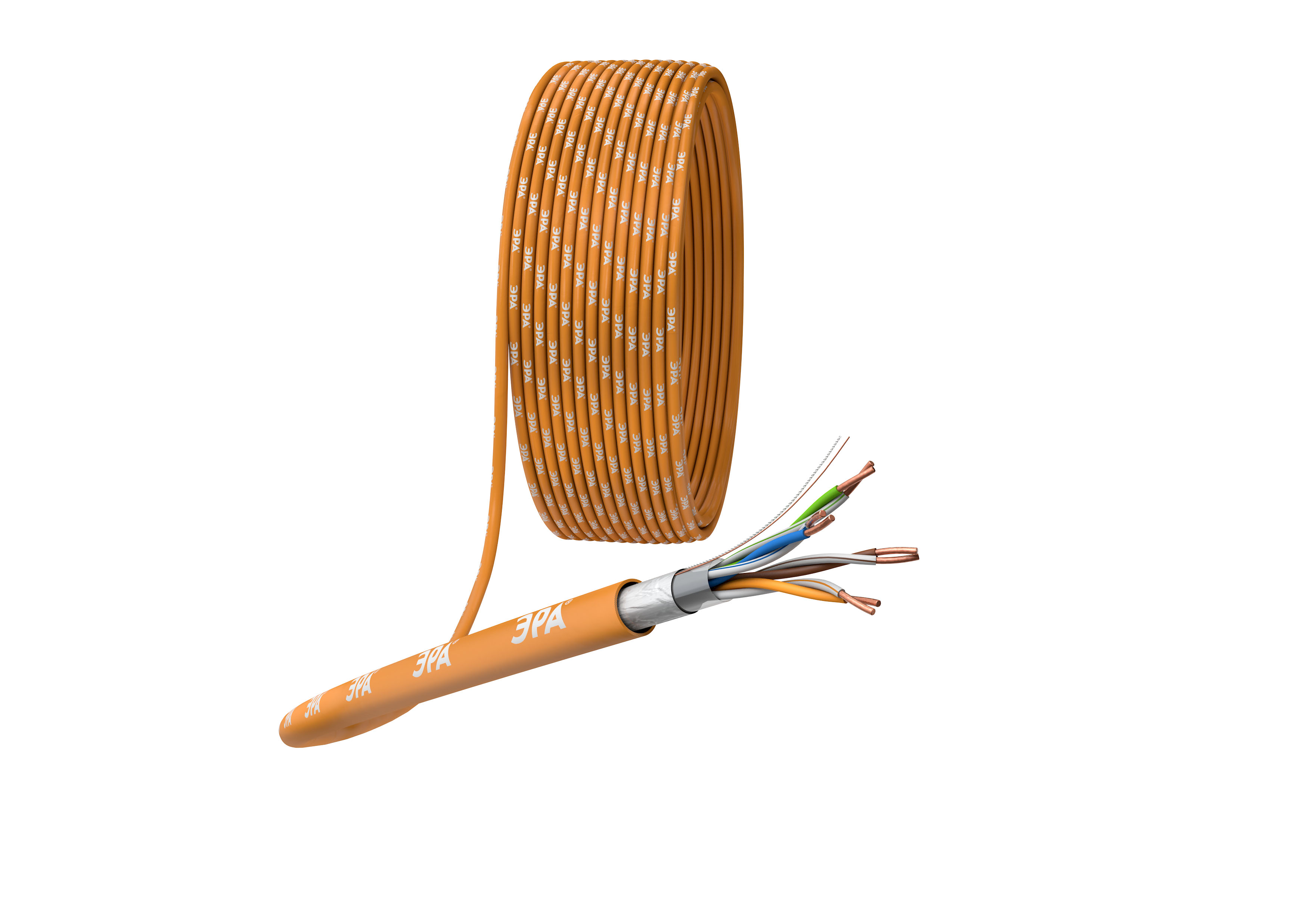 ЭРА Кабель витая пара F/UTP 4x2x24 AWG Cat5e CU нг(А) HF 305м фото