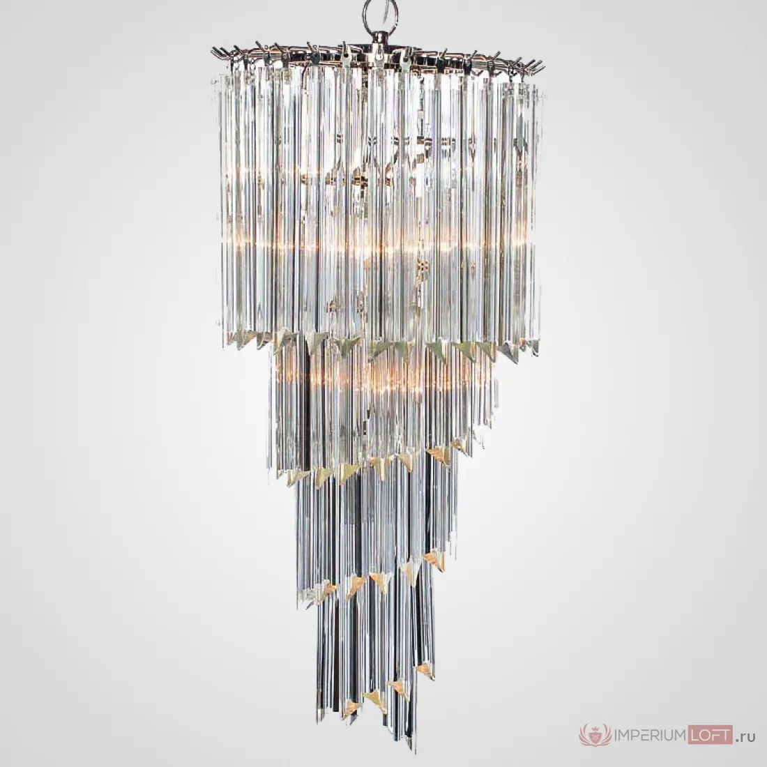 ImperiumLoft Люстра Odeon Chandelier Helix Clear 42 фото