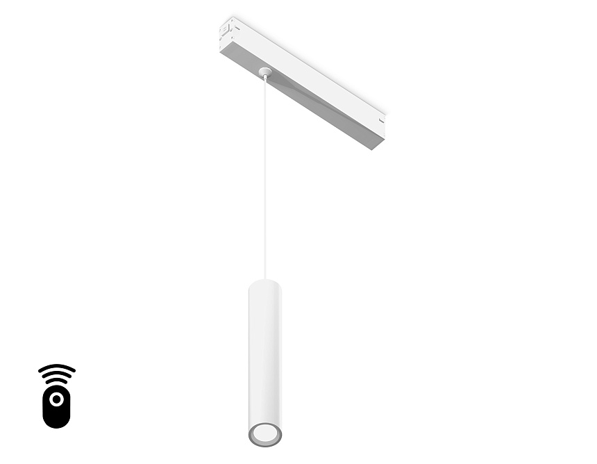 Ambrella Светильник светодиодный диммируемый для шинопровода Magnetic 220V GL1431 WH белый IP20 10W 3000K-6400K 24° D35*240 H1500 (Без ПДУ) фото