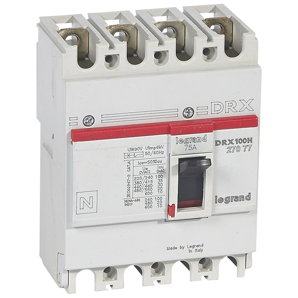 Legrand DRX125 фиксированный 4P 75А 36кА. фото
