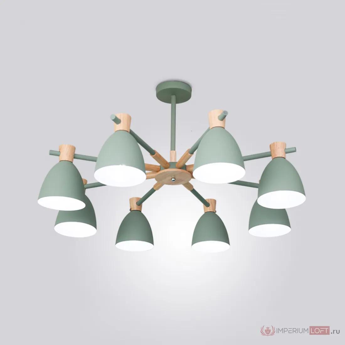 ImperiumLoft Потолочная люстра FOLKE 8 Green фото