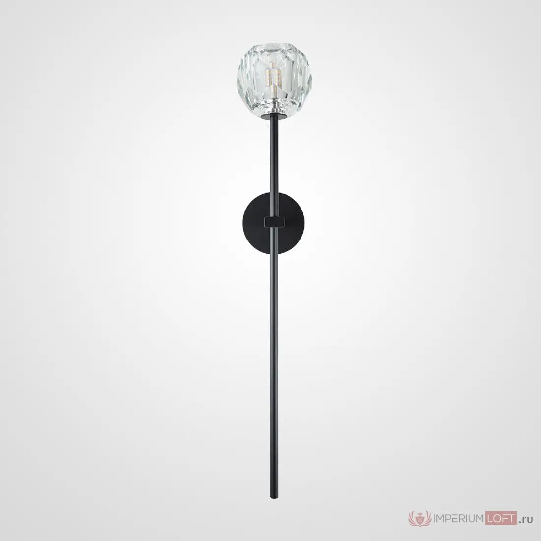ImperiumLoft Бра RH Boule de Cristal Long Sconce Черный фото