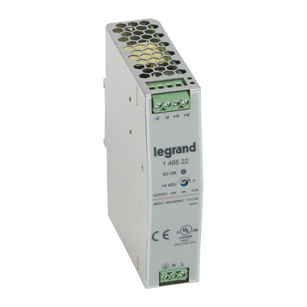 Legrand 1-фазный Импульсный источник питания 24В 75Вт 3,2A. фото
