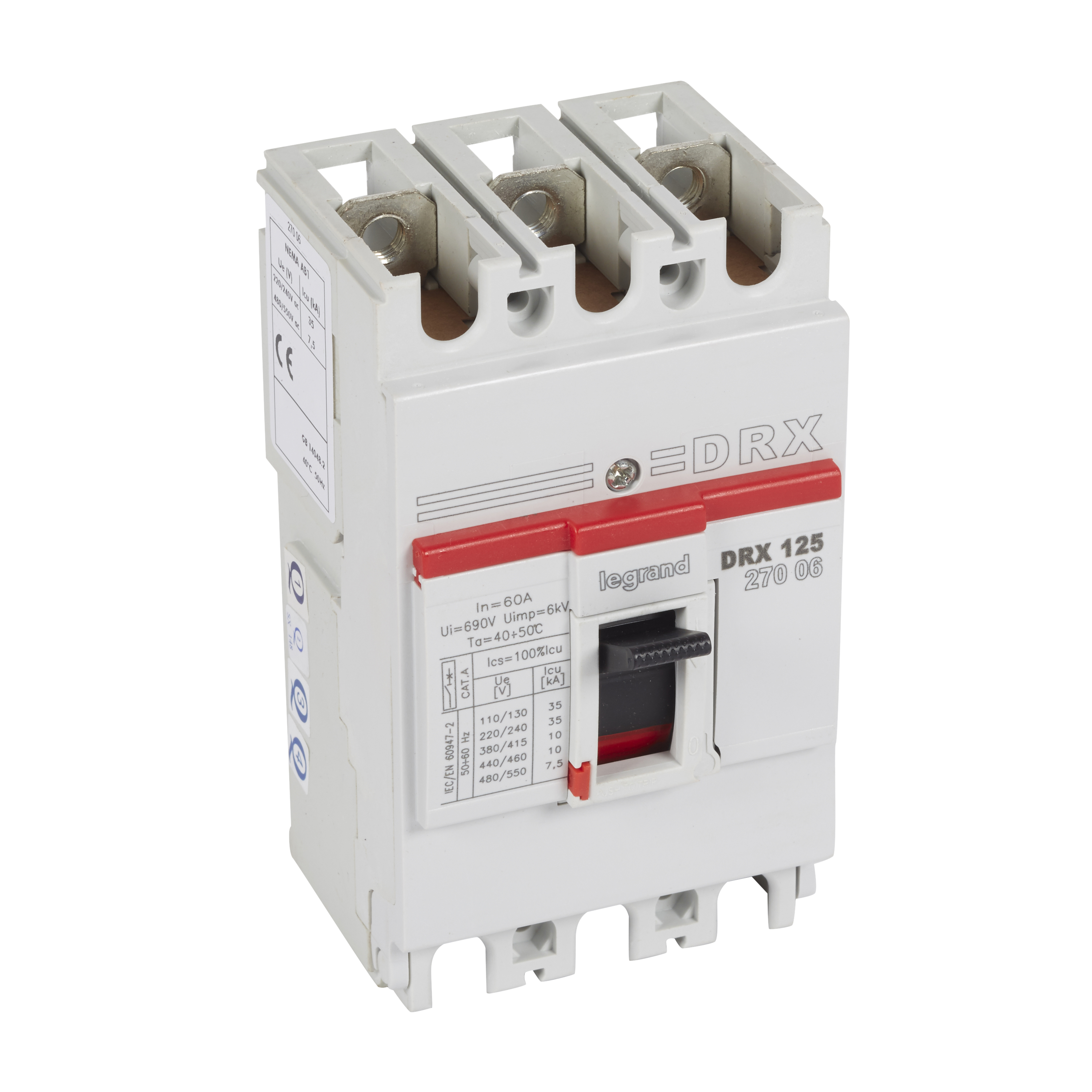 Legrand DRX125 фиксированный 3P 60А 10кА. фото