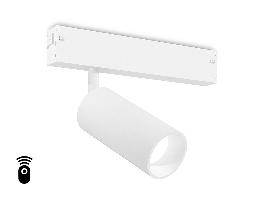 Ambrella Светильник светодиодный диммируемый для шинопровода Magnetic 220V GL1211 WH белый IP20 12W 3000K-6400K 36° D45*100 (Без ПДУ) фото