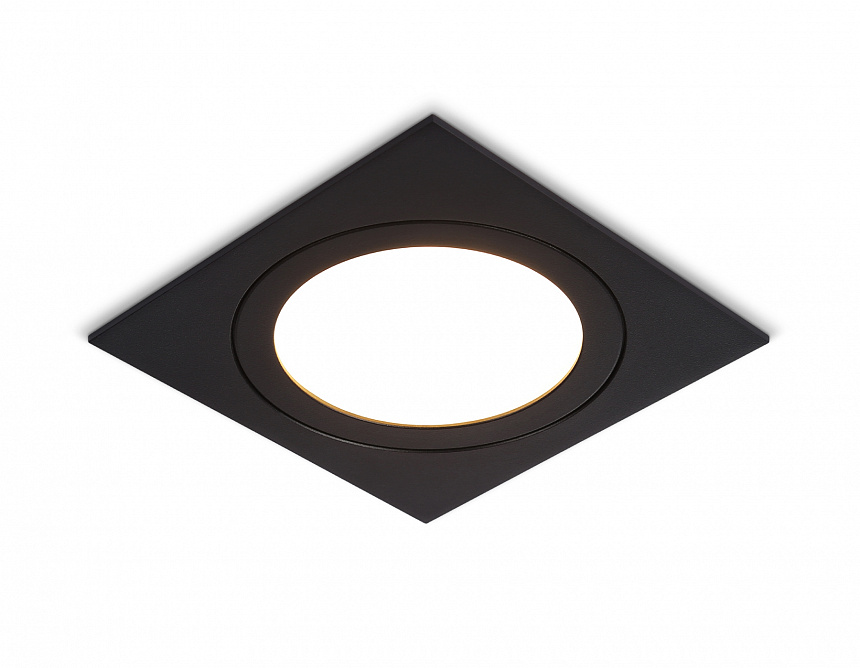 Ambrella Светильник встраиваемый TN6609 BK черный IP44 GX53 max 15W 110*110*23 фото