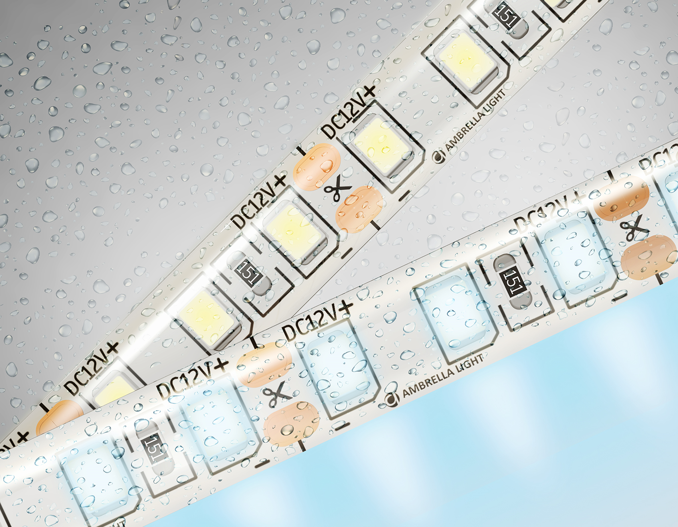 Ambrella Светодиодная лента Light GS1203 2835 120Led /9.6W m/ 12V IP65 6500K 5m/кратность резки 25mm фото