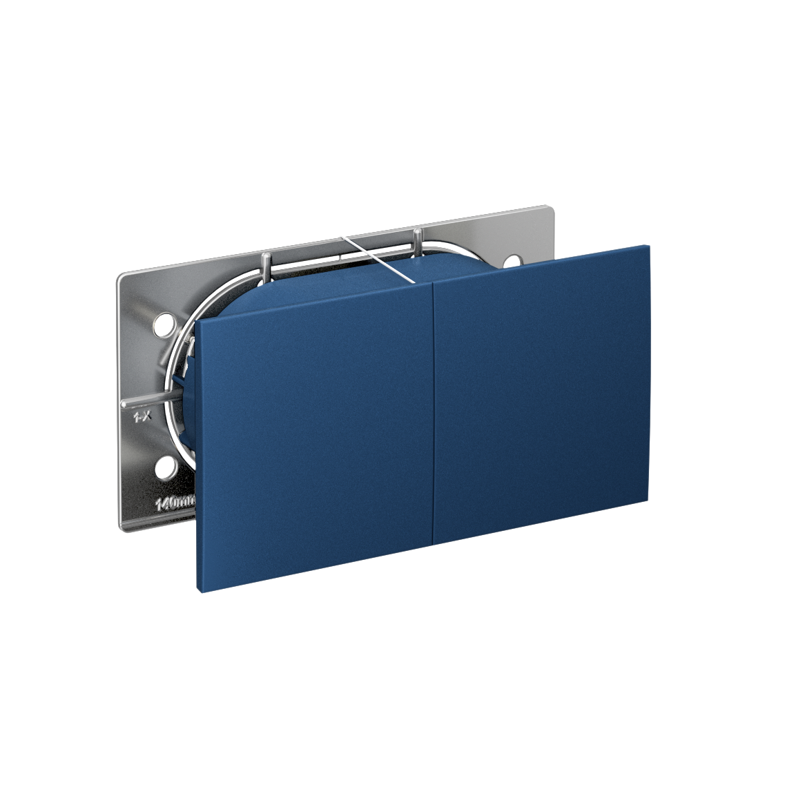 Systeme Electric AtlasDesign Аквамарин Розетка двойная с/з со шторками со сдвиж. крышк, 16А, в сборе фото
