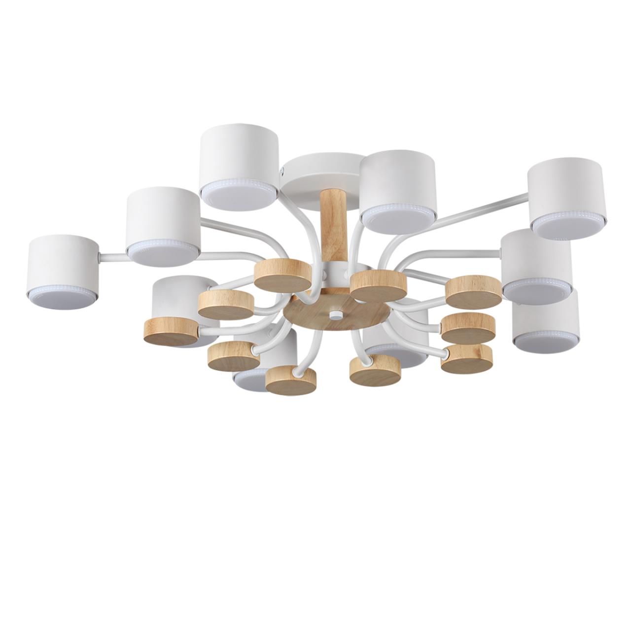 Lumion 8196/10C COMFI LN25 белый, металл/дерево/пластик Потолочный светильник LED GX53 10*9W 220V RONDO фото