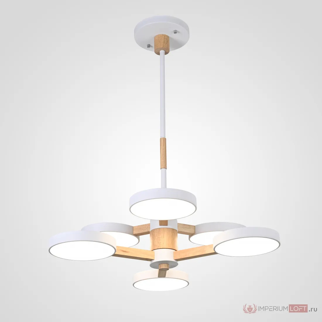 ImperiumLoft Подвесная люстра TURNA DBL L6 White фото