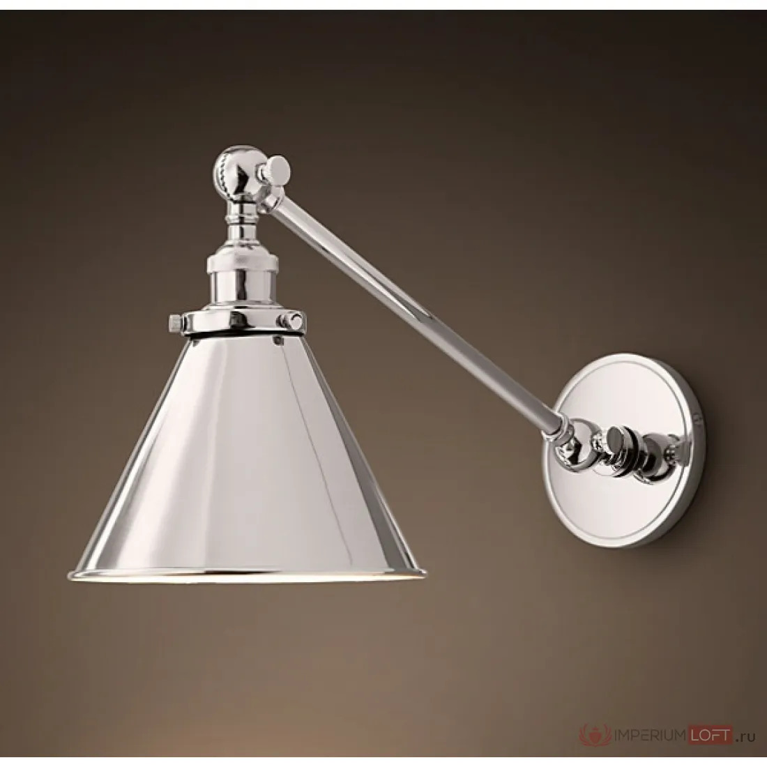 ImperiumLoft Бра 20TH C Library Single Sconce silver фото