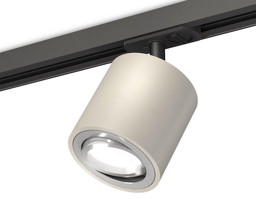 Ambrella Комплект поворотного трекового светильника XT7533020 SGR/PSL/SBK серый песок/серебро полированное/черный песок MR16 GU5.3 (A2537, C7533, N700 фото