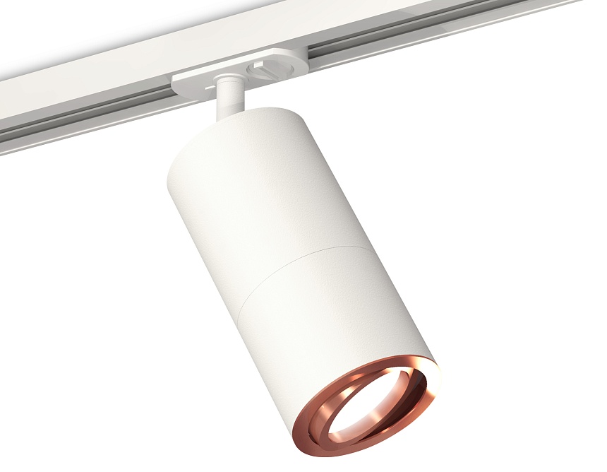 Ambrella Комплект поворотного трекового светильника XT7401082 SWH/PPG белый песок/золото розовое полированное MR16 GU5.3 (A2536, C7421, A2011, C7401, фото