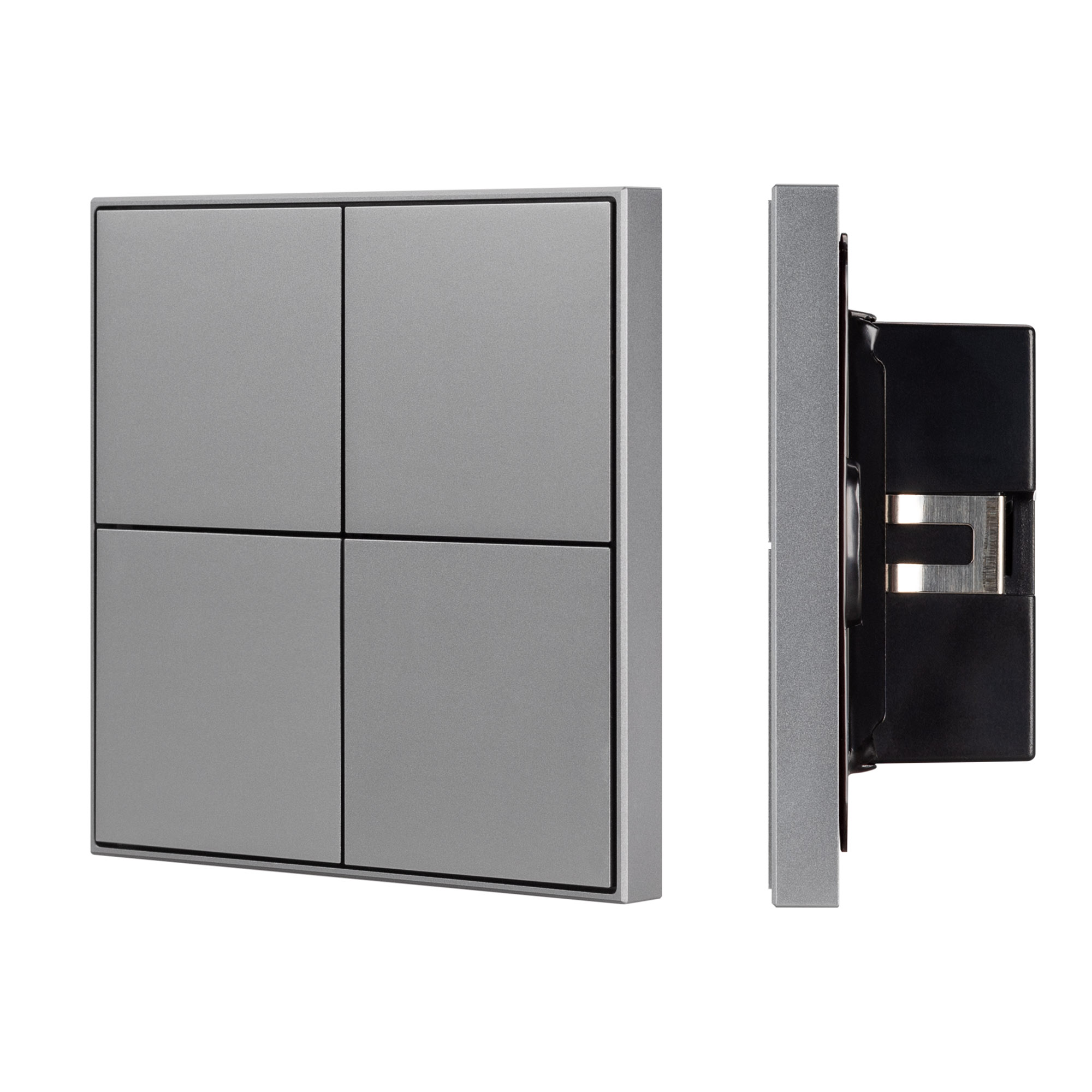 Arlight INTELLIGENT ARLIGHT Кнопочная панель KNX-304-23-IN Grey (BUS, Frame) (IARL, IP20 Металл, 2 года) фото