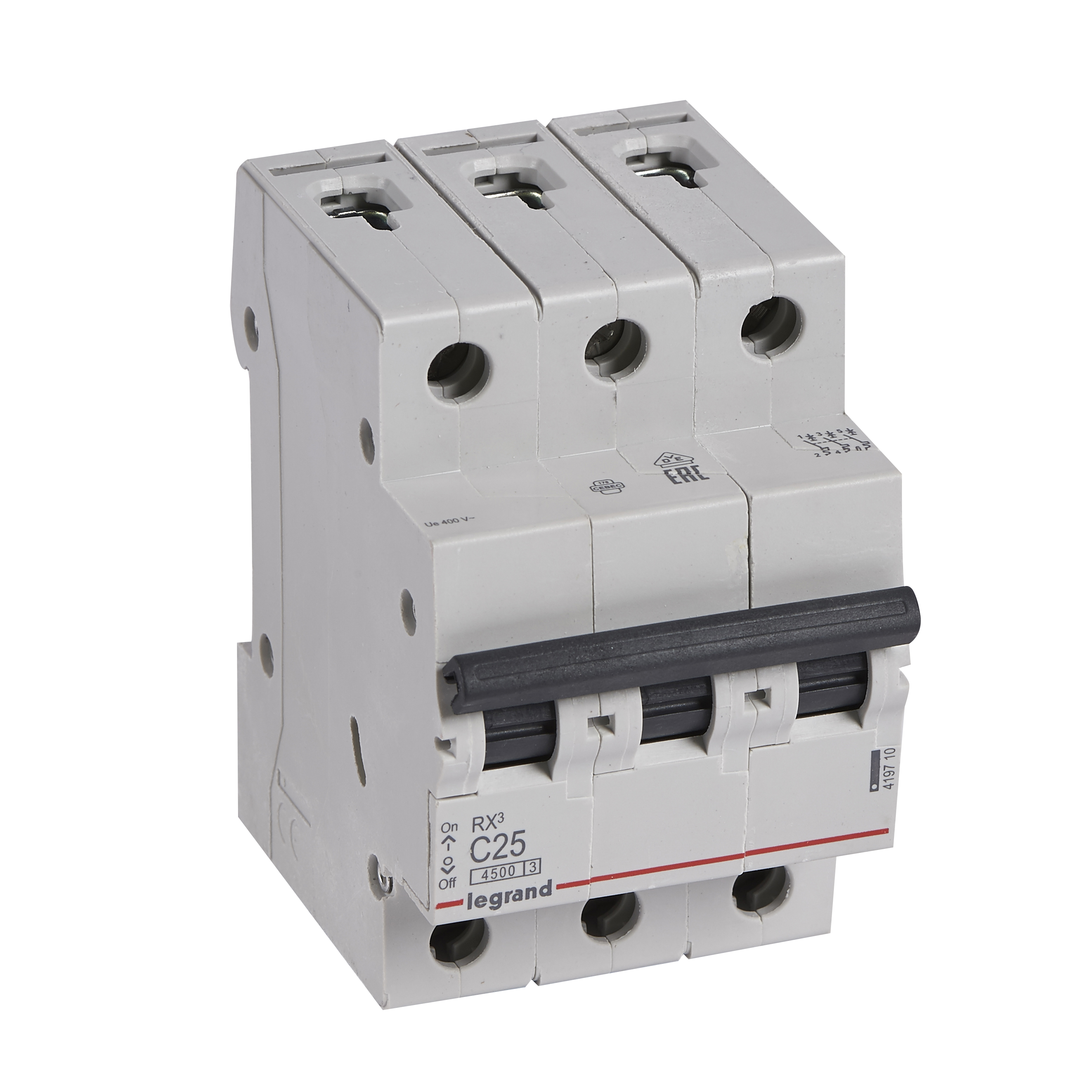 Legrand RX3 Автоматический выключатель 3P 25А (C) 4,5kA. фото