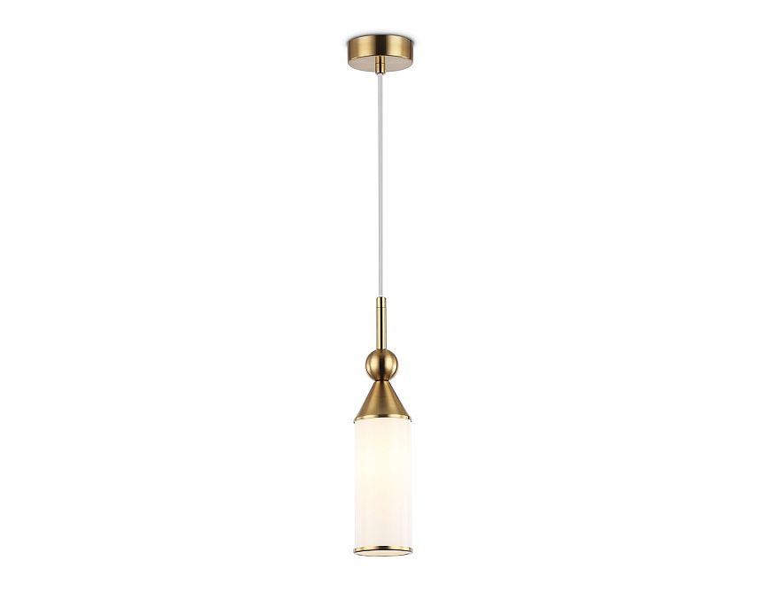 Ambrella Светильник подвесной LH55271 BS/FR латунь/белый матовый E14 max 40W D65*1500 фото