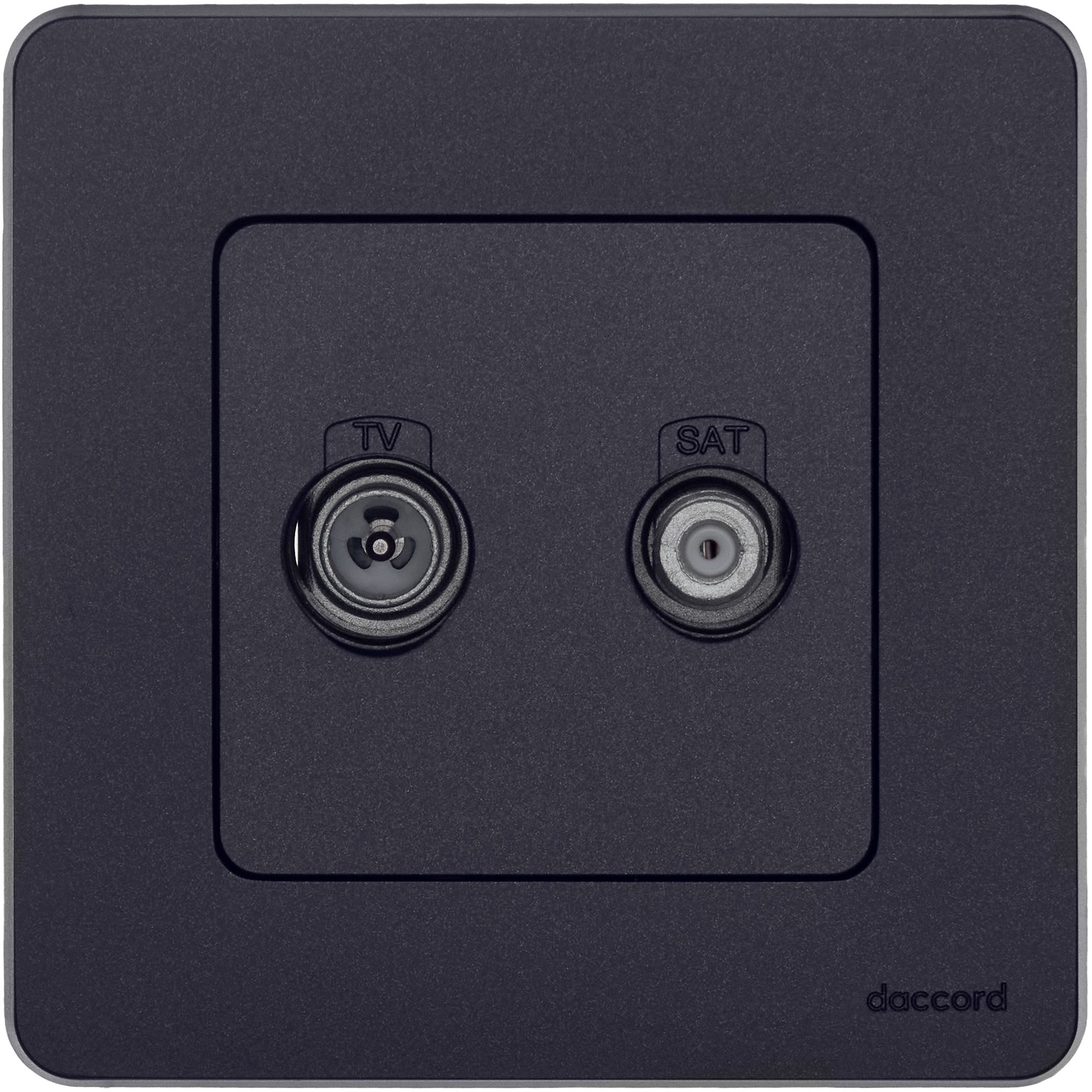 Legrand/Daccord INSPIRIA Антрацит Розетка TV/SAT 