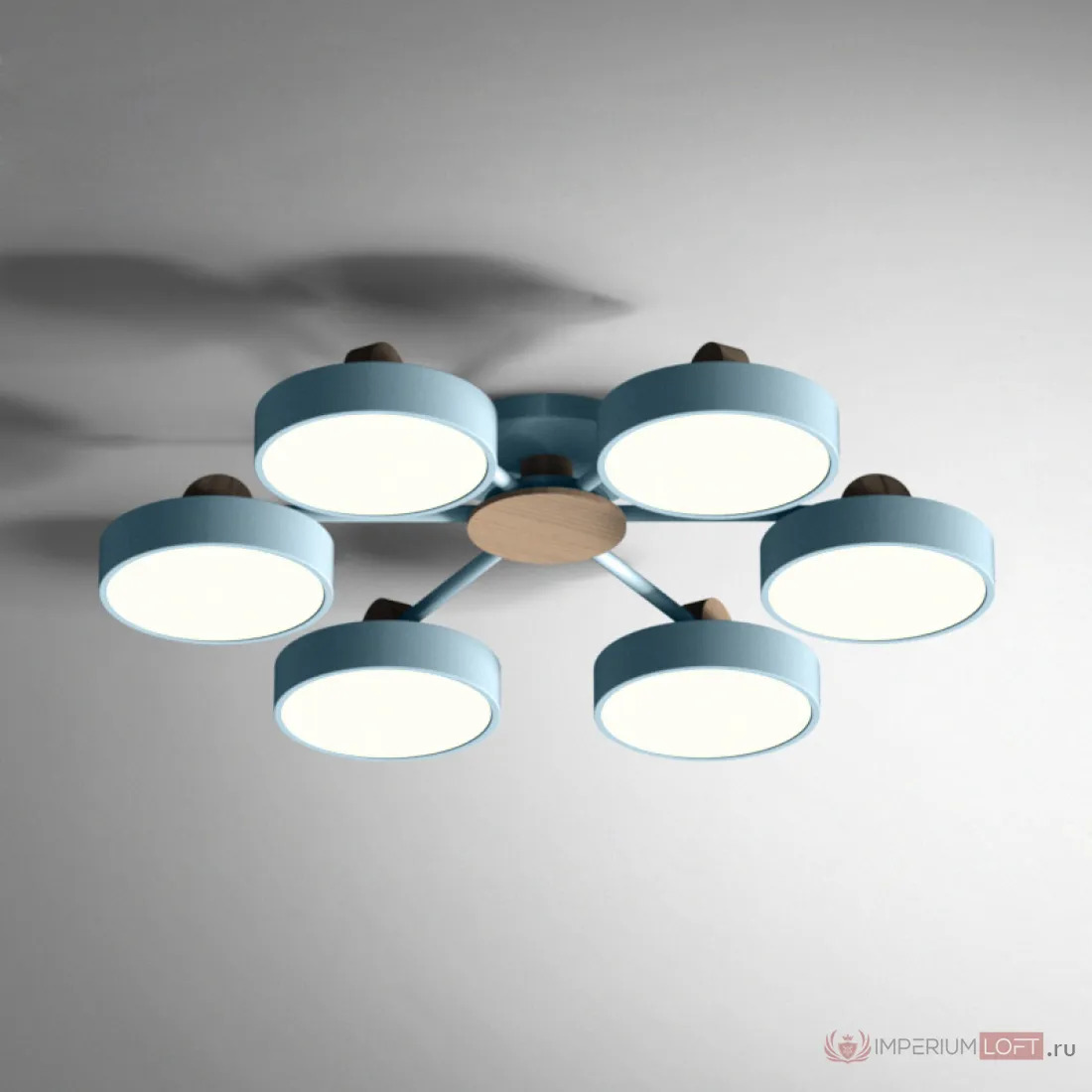 ImperiumLoft Потолочная люстра MOVE 6 Blue фото