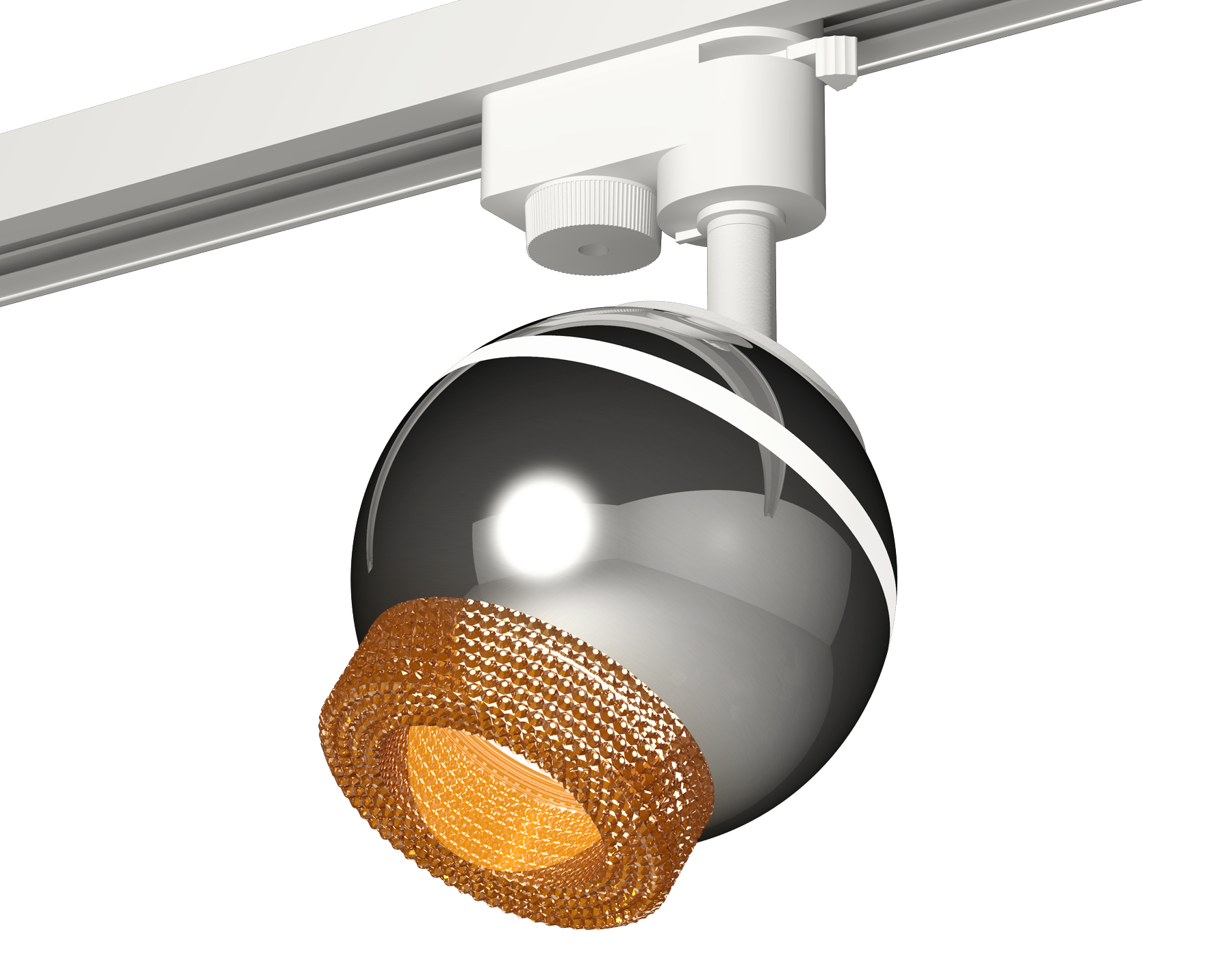 Ambrella Комплект трекового светильника XT1104005 PSL/CF серебро полированное/кофе GU5.3 LED 3W 4200K (A2520, C1104, N7195) фото