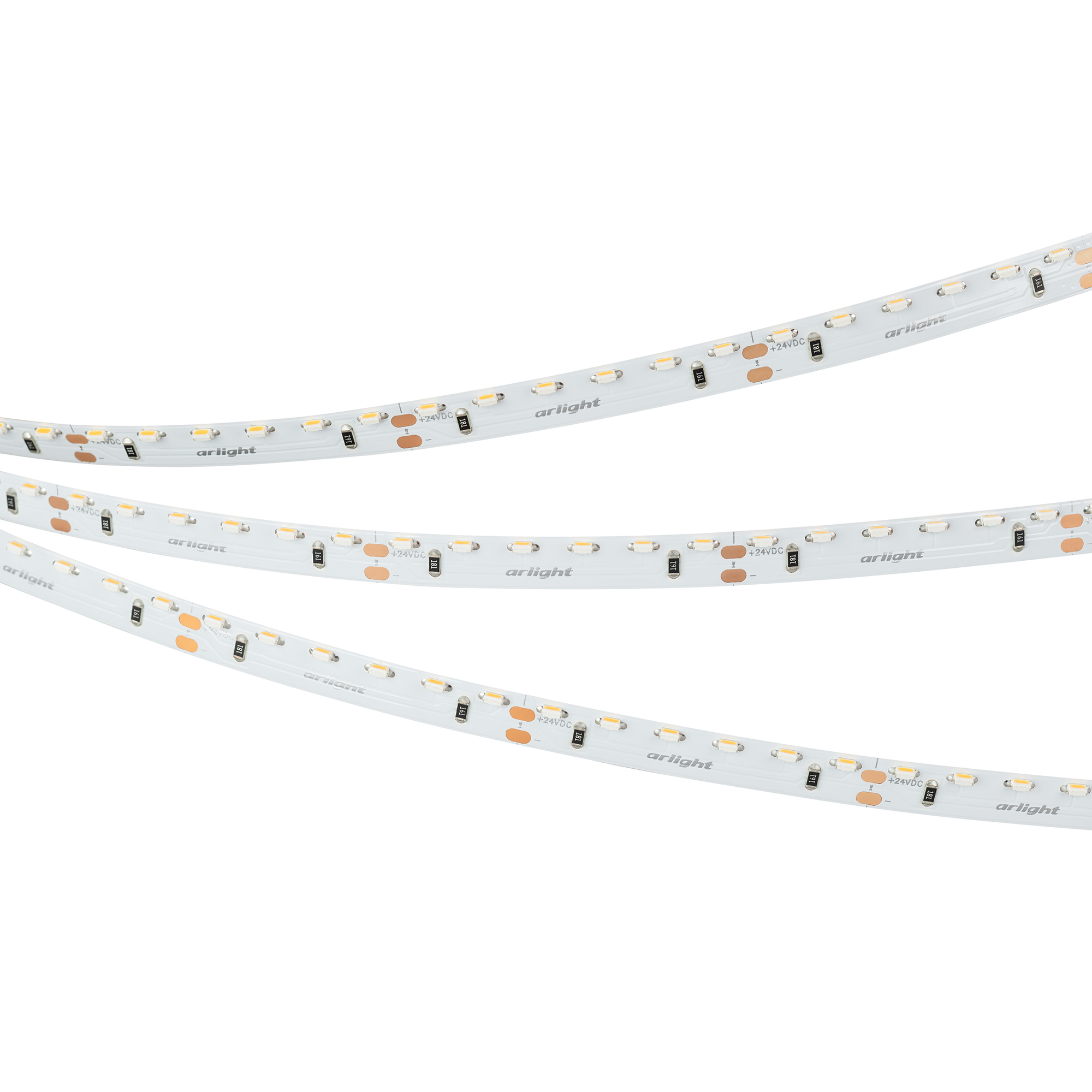 Arlight Лента RS-S120-8mm 24V Warm2700 (9.6 W/m, IP20, 3014, 5m) (боковое свечение) фото