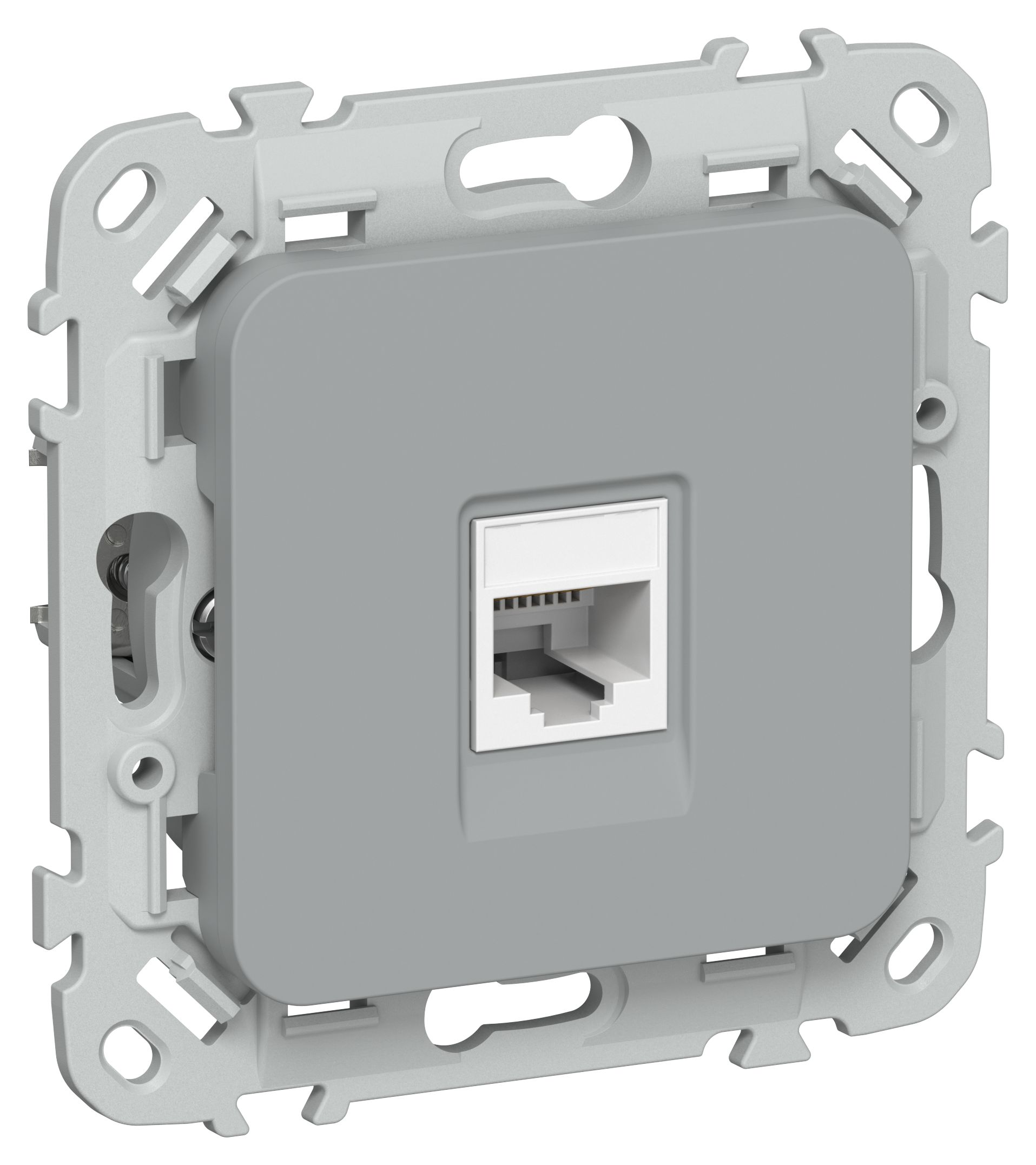 IEK FLITE Серый Розетка компьютерная RJ45 категория 6 UTP фото