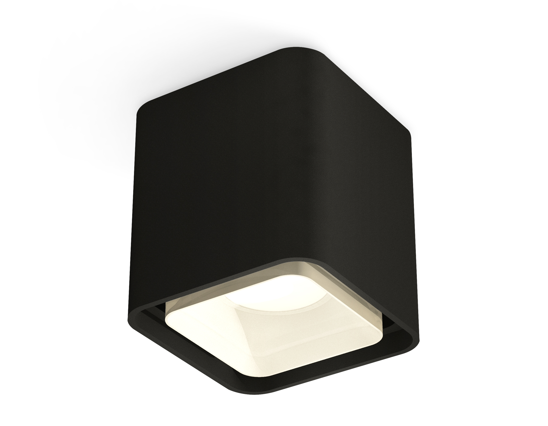 Ambrella Комплект накладного светильника с акрилом XS7841021 SBK/FR черный песок/белый матовый MR16 GU5.3 (C7841, N7755) фото