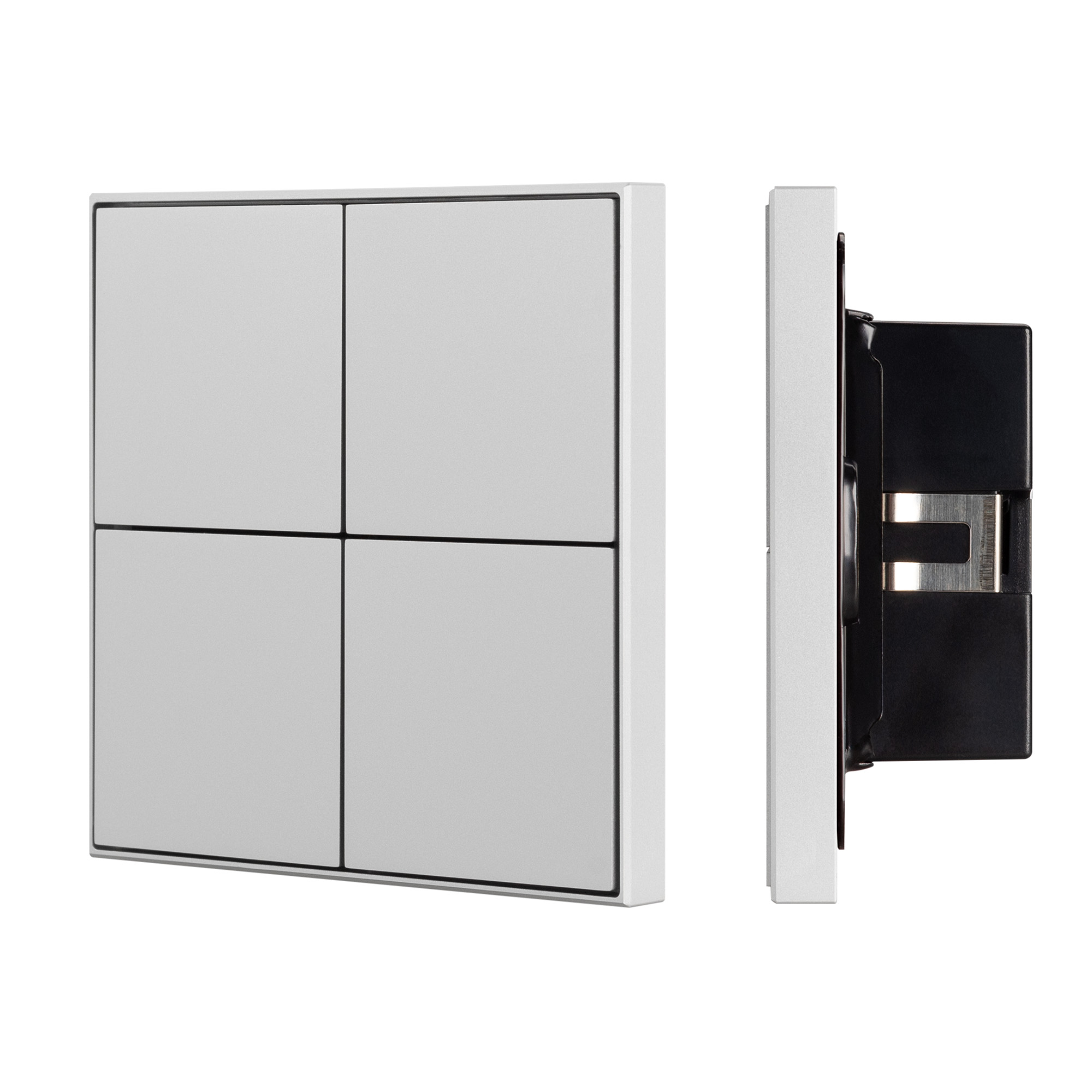 Arlight INTELLIGENT ARLIGHT Кнопочная панель KNX-304-23-IN Silver (BUS, Frame) (IARL, IP20 Металл, 2 года) фото