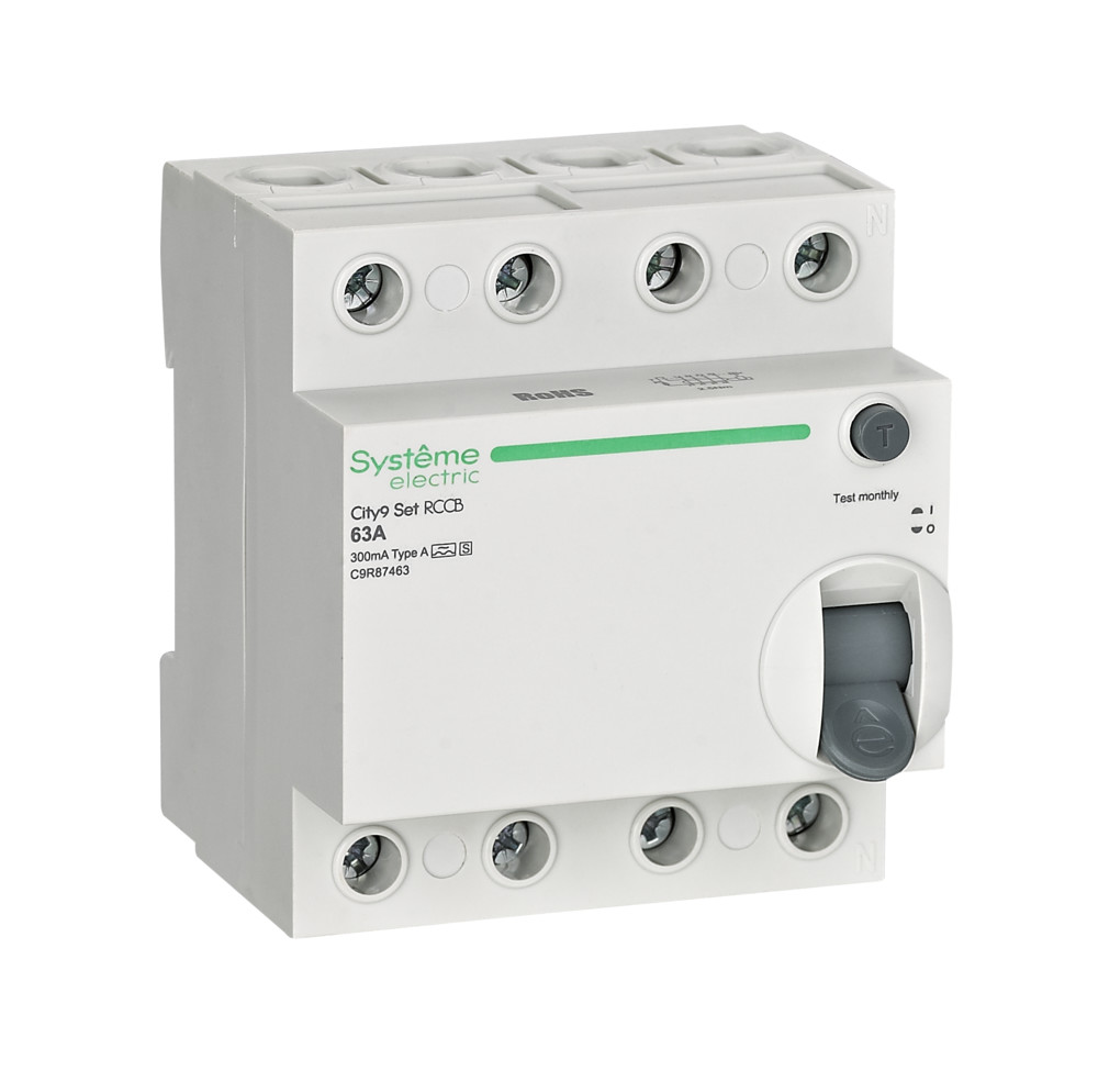 Systeme Electric City9 Set ВДТ 63А 4P 300мА A-S 400В фото
