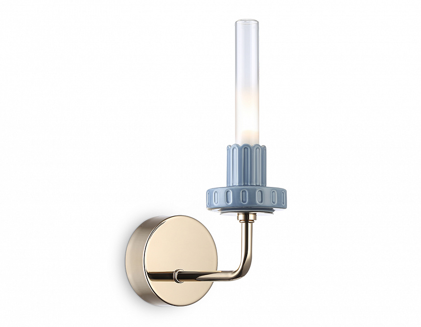 Ambrella Светильник светодиодный настенный LH53128 GD/WH/GB золото/белый/серо-синий 2W 3000K 100*190*290 фото