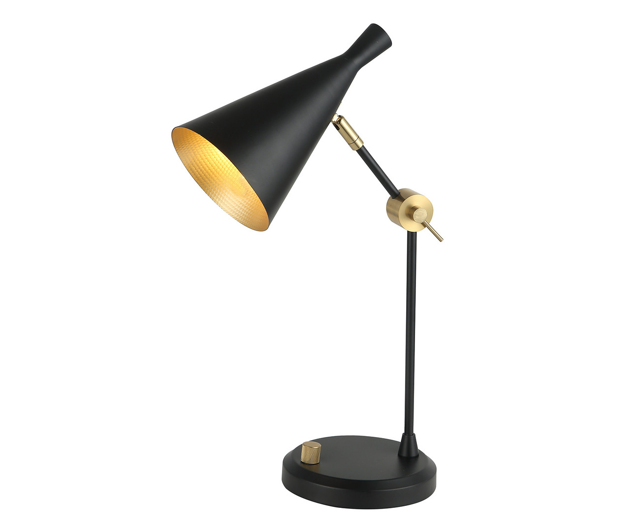 Kink Light 07717-T,19 Настольная лампа Камила черный d35 h60 E27 1*40W фото