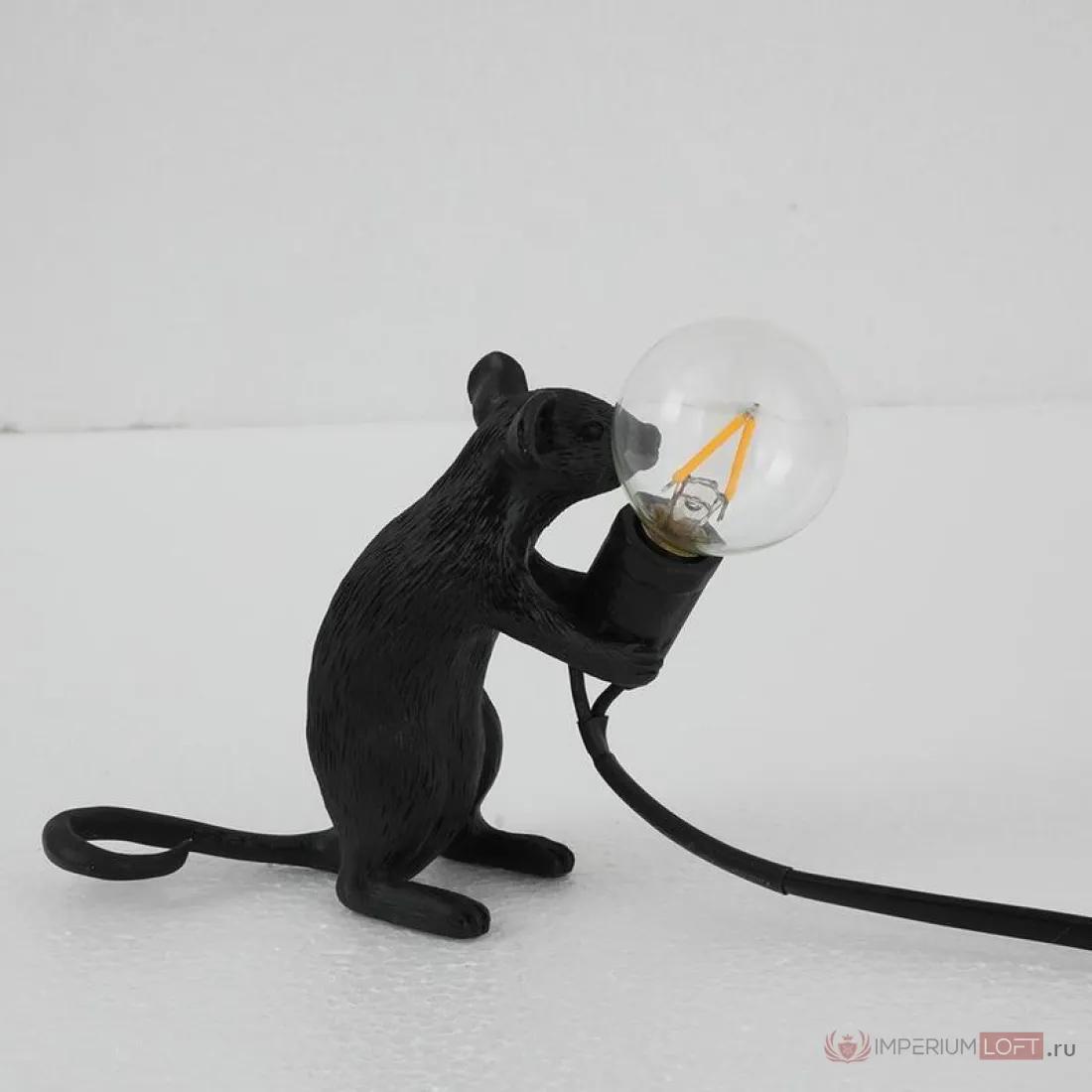 ImperiumLoft Настольная лампа Seletti Mouse Sitting Черный фото