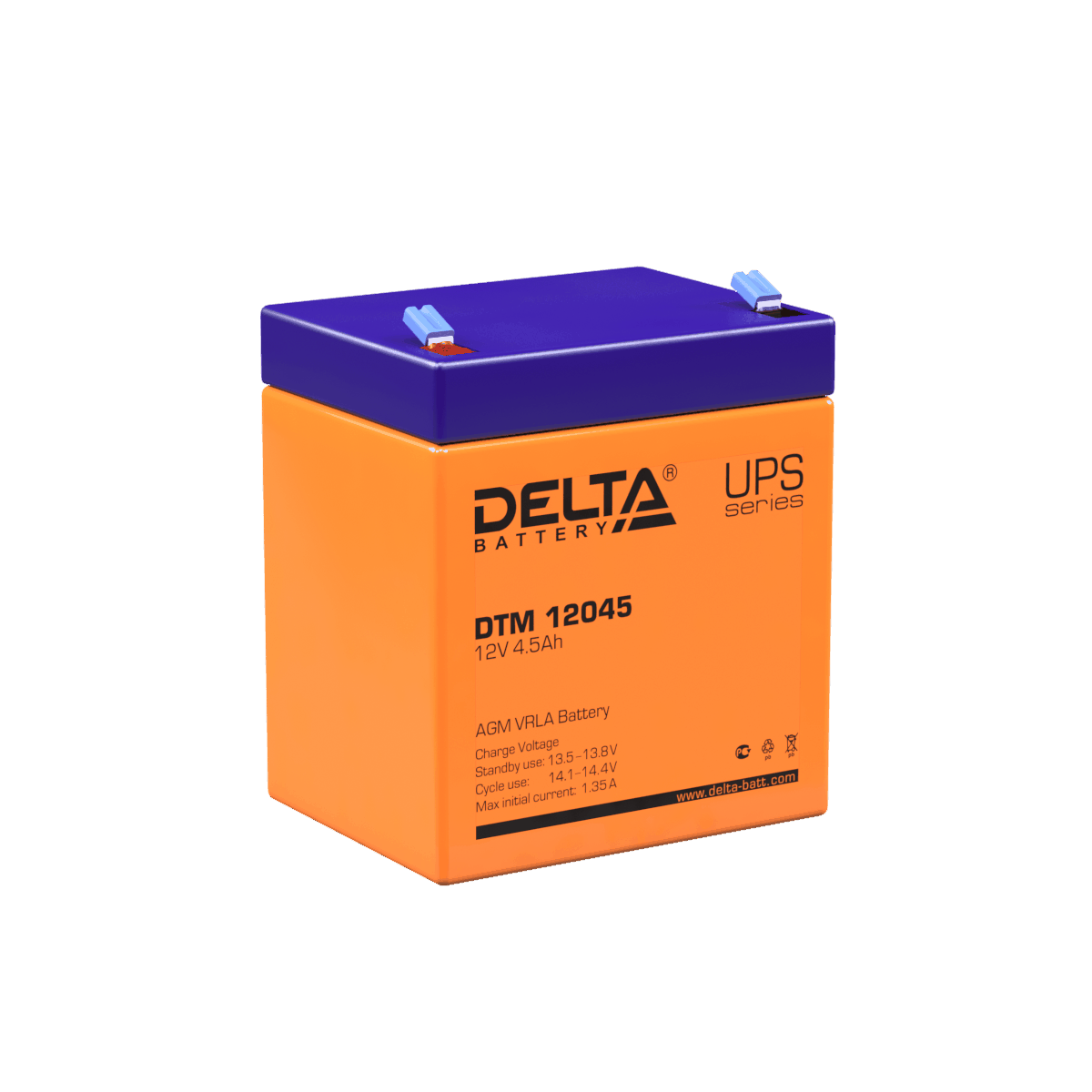 Delta Аккумуляторная батарея DTM 12045 (12V/4.5Ah) фото
