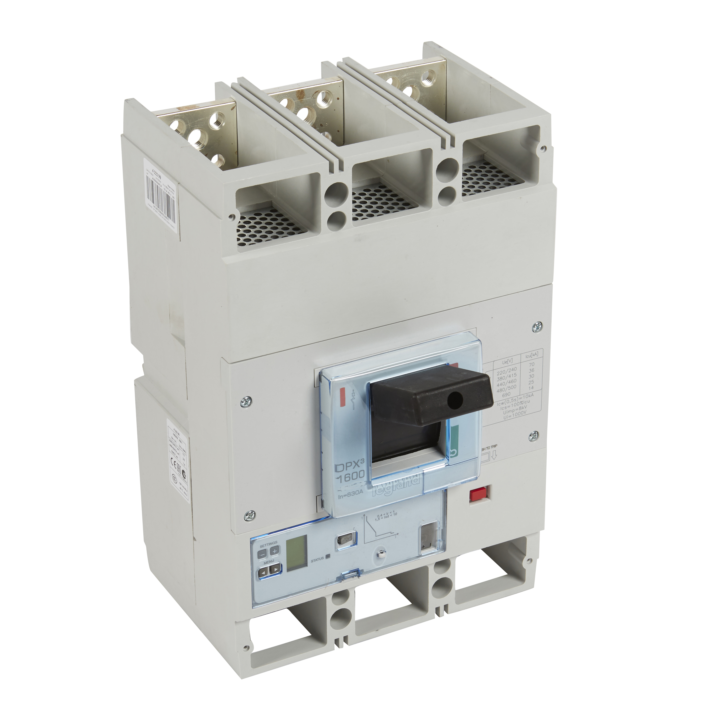 Legrand DPX3 1600 Автоматический выключатель 3P 1000А 36kA/S2. фото