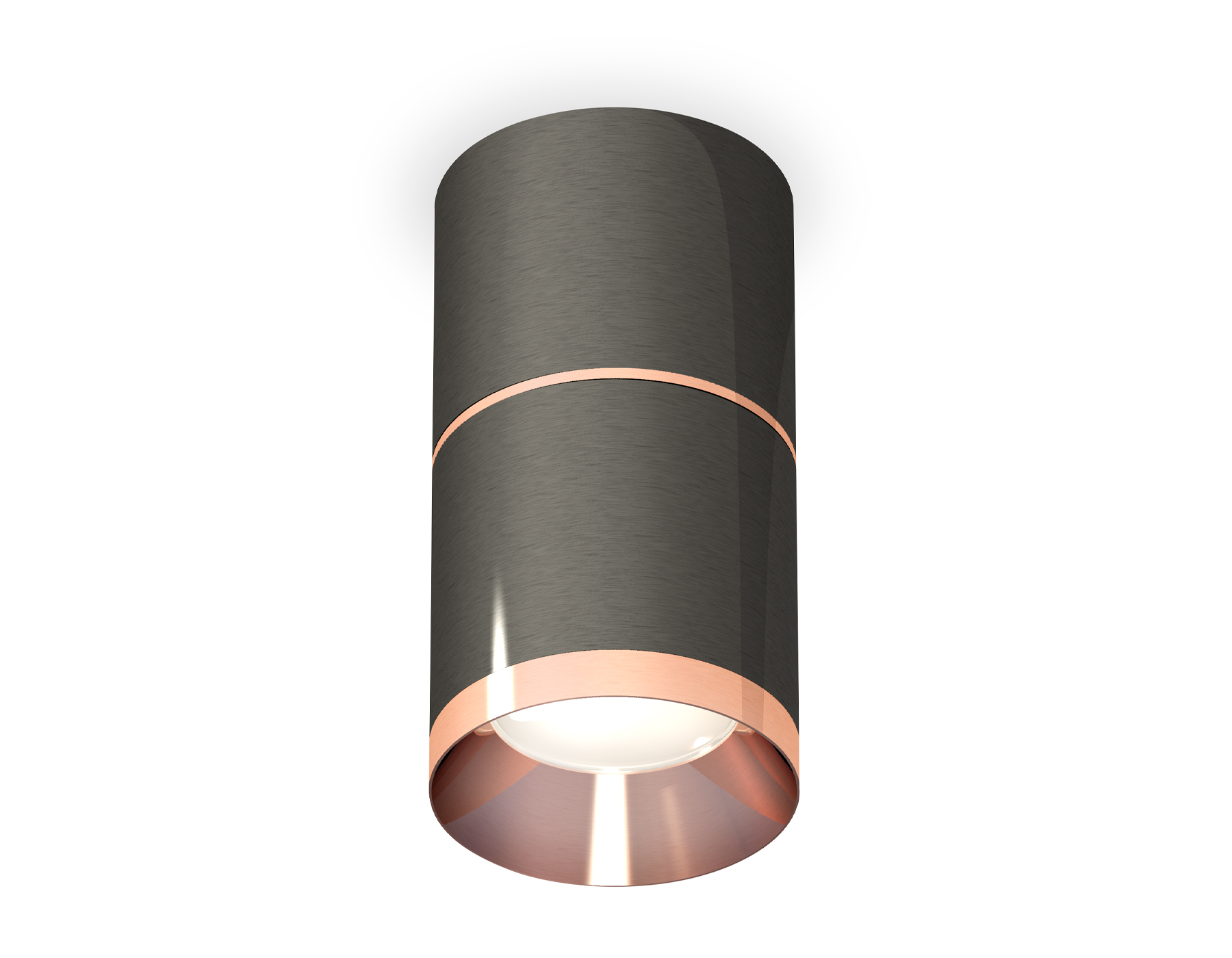 Ambrella Комплект накладного светильника XS7403101 DCH/PPG черный хром/золото розовое полированное MR16 GU5.3 (C7403, A2073, C7403, N7035) фото