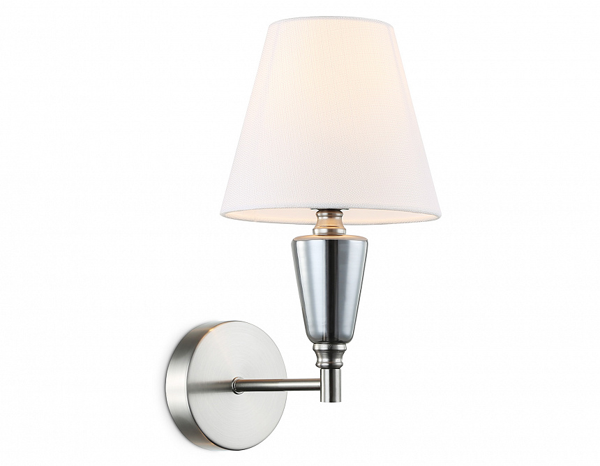 Ambrella Светильник настенный LH75259 SN/FR сатин никель/белый матовый E14 max 40W 210*160*325 фото