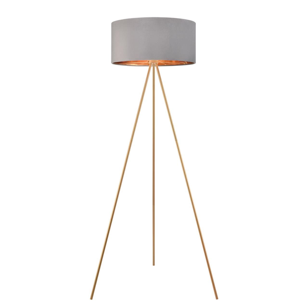 Lumion 8075/1F NEOCLASSI LN24 золото/серый, металл/текстиль Торшер E27 1*60W 220V AVIOLA фото