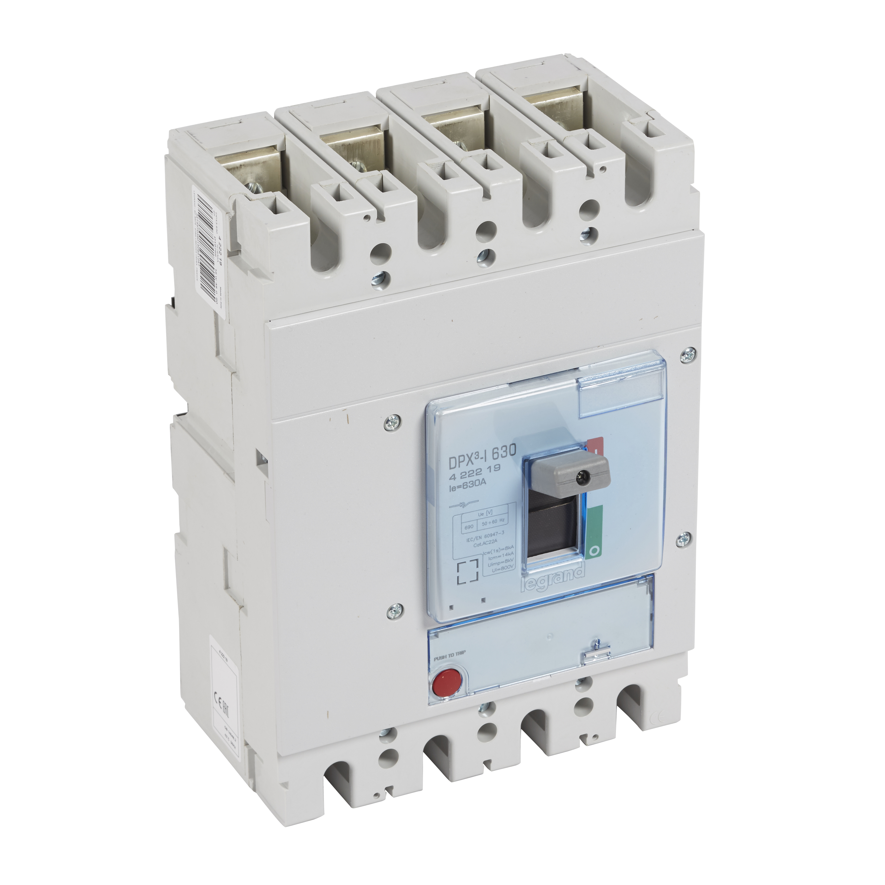 Legrand DPX3 630 Автоматический выключатель 4P 250А 50kA/термомагн.расц.. фото