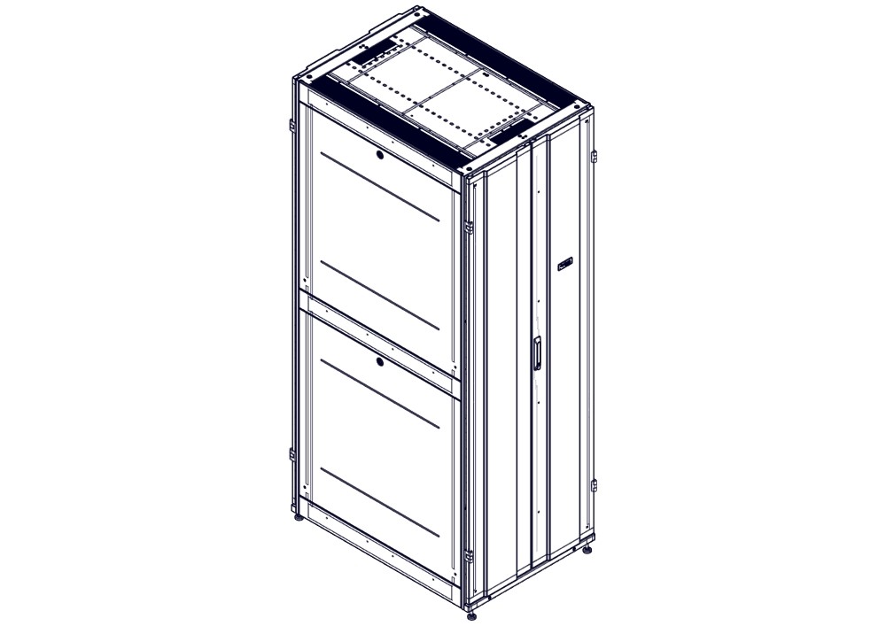 Systeme Electric Шкаф Systeme Electric, серия Uniprom, 48U-750/1070, боковые панели 4шт, черный фото