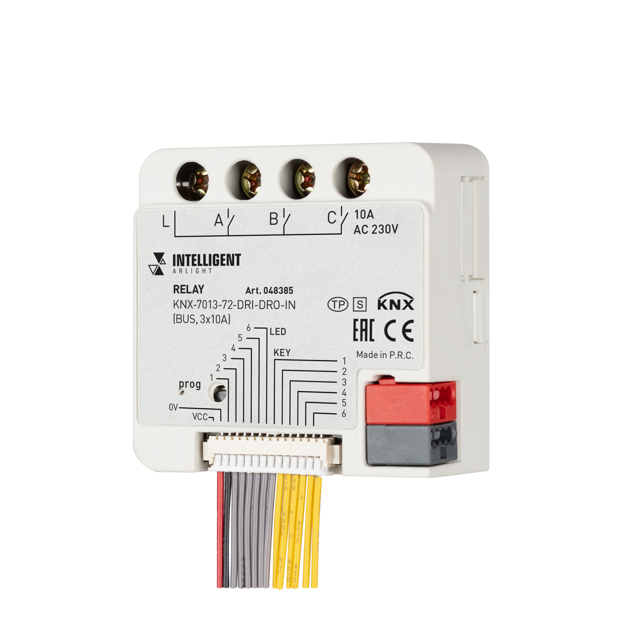 Arlight INTELLIGENT Релейный модуль KNX-7013-72-DRI-DRO-IN (BUS, 3x10A) (IARL, IP20 Пластик, 2 года) фото