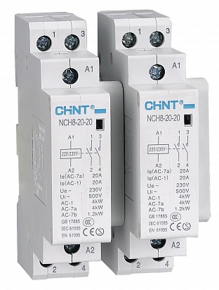 CHINT Контактор модульный NCH8-20/20 20A 2НО AC24В 50Гц (R) фото